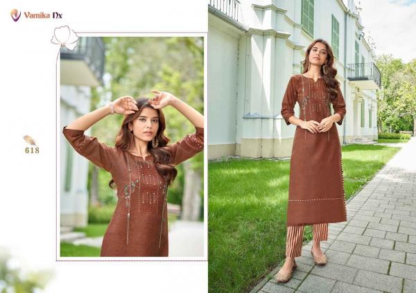 Vamika Nx Apsara 4 Fanct Cotton Festive Wear Kurti With Bottom 